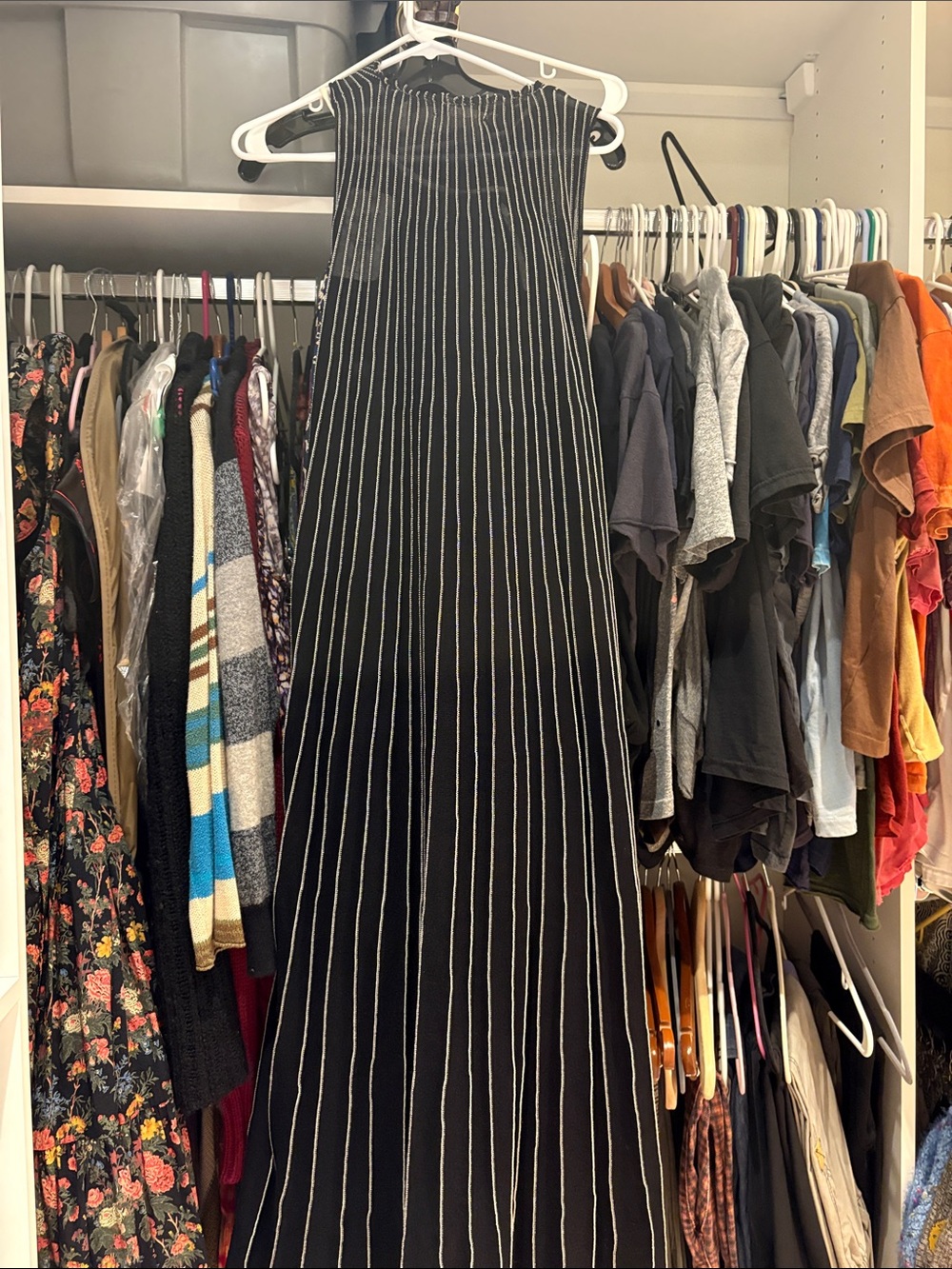 Sita Murt dress. Black with white stripes. NWT size XS